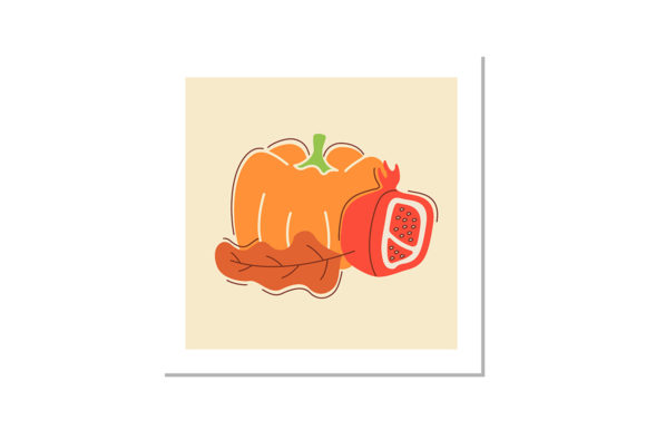 Autumn Bounty Social Media Post Mockup for Graphic Templates