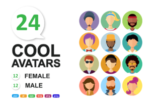 Avatars Vector People Set for Cricut and Handmade Projects