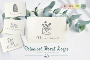 Botanical Floral Logos for Crafting and Branding
