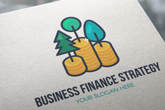 Business Finance Strategy Logo Review for Embroidery