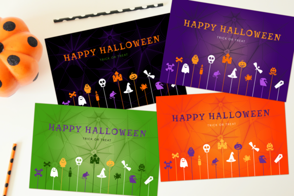 Halloween Banners Set: Bright Graphics for Creative Crafts