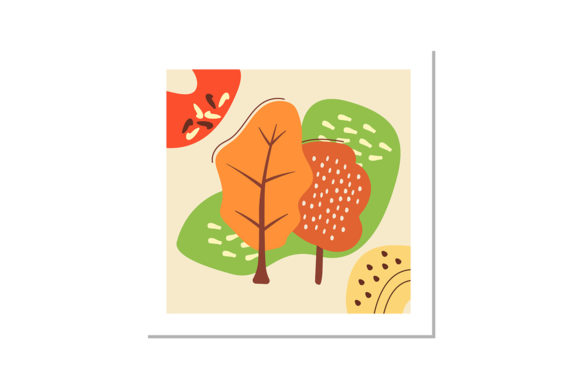 Nature in Fall Social Media Post Mockup for Graphic Templates