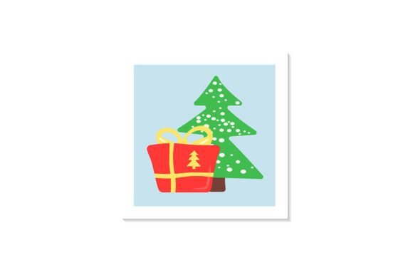 Present Under Xmas Tree Graphic Template Review